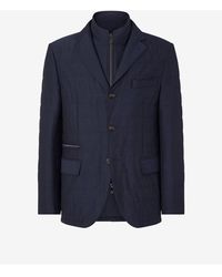 Corneliani - Stretch Technical Wool Jacket With Detachable Vest - Lyst