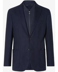 Corneliani - Pure Wool Jacket With Inner Vest - Lyst