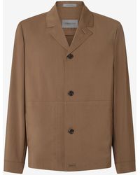 Corneliani - 120's Stretch-Wool Overshirt - Lyst