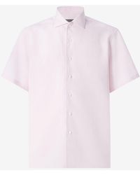 Corneliani - Chambray Linen Shirt - Lyst