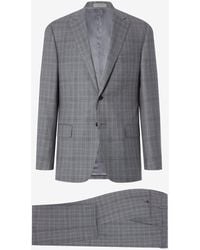 Corneliani - Glen Plaid Super 130's Pure Wool Suit - Lyst