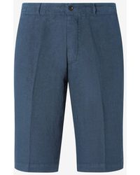 Corneliani - Pure Linen Bermuda Shorts - Lyst