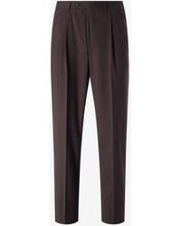 Corneliani - 160's Wool And Stretch Silk Trousers - Lyst