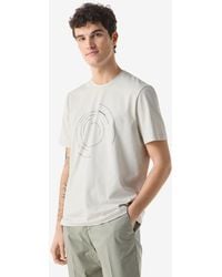 Corneliani - Crew Neck Jersey T-Shirt With Print - Lyst