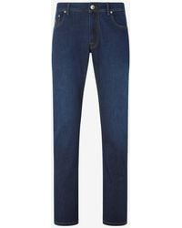 Corneliani - 5-Pocket Trousers Made From Stretch Denim - Lyst