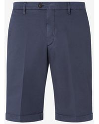 Corneliani - Garment-Dyed Stretch Cotton And Lyocell Bermuda Shorts - Lyst