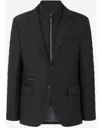 Corneliani - Stretch Technical Wool Jacket With Detachable Vest - Lyst
