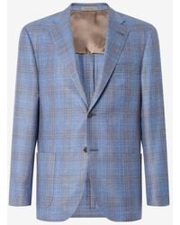 Corneliani - Wool, Silk And Linen Jacket - Lyst