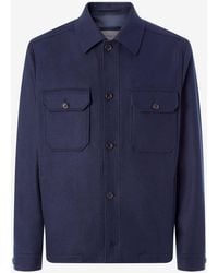Corneliani - Wool And Cashmere Overshirt - Lyst
