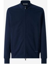 Corneliani - Full-Zip Light Cotton Sweatshirt - Lyst