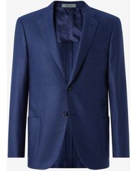 Corneliani - Glen Plaid Silk Jacket - Lyst