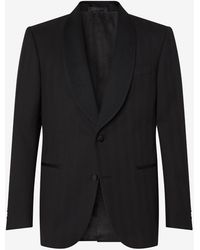 Corneliani - 3D Chevron Wool Tuxedo Jacket - Lyst