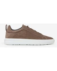 Corneliani - Taupe Slip-On Trainers With Elastic Suede Lacing - Lyst