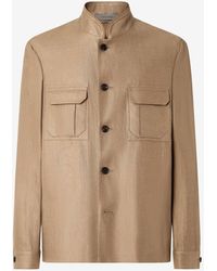Corneliani - Linen Twill Overshirt - Lyst