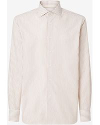 Corneliani - Pure Cotton Shirt With Stripes - Lyst