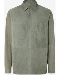 Corneliani - Super Light Suede Shirt Jacket - Lyst