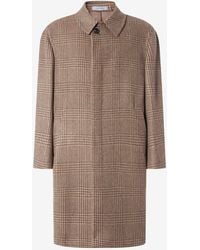 Corneliani - Dark Wool And Cashmere Coat - Lyst