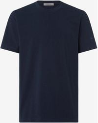 Corneliani - Crew Neck Stretch Cotton T-Shirt - Lyst