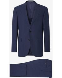 Corneliani - Wool And Linen Suit - Lyst