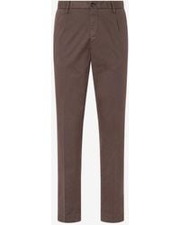 Corneliani - Garment-Dyed Stretch Cotton Satin Trousers - Lyst