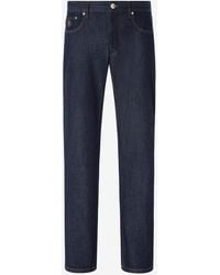 Corneliani - Dark Cotton And Lyocell Jeans - Lyst