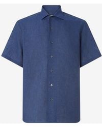 Corneliani - Chambray Linen Shirt - Lyst