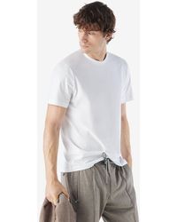 Corneliani - Crew Neck Stretch Cotton Jersey T-Shirt - Lyst