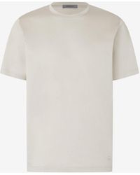 Corneliani - Crew Neck Pure Cotton T-Shirt - Lyst