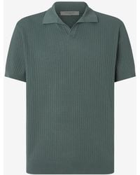 Corneliani - Buttonless Pima Cotton Polo Shirt - Lyst