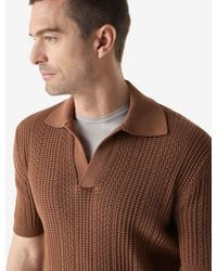 Corneliani - Buttonless Pure Cotton Polo Shirt - Lyst
