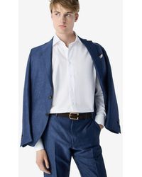 Corneliani - Wool And Chambray Linen Suit - Lyst