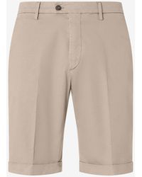 Corneliani - Garment-Dyed Gabardine Bermuda Shorts - Lyst