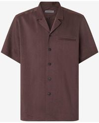 Corneliani - Short Sleeve Linen, Wool And Mohair Shirt - Lyst