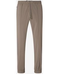 Corneliani - Dark Technical Wool Joggers - Lyst