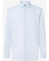 Corneliani - Light Chambray Linen Shirt - Lyst