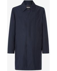 Corneliani - Technical Fabric Trench Coat With Detachable Inner Lining - Lyst