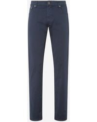 Corneliani - Garment-Dyed Stretch Cotton Jeans - Lyst
