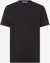 Corneliani - Crew Neck Stretch Cotton Jersey T-Shirt - Lyst
