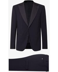 Corneliani - Pure Wool Tuxedo With Waistcoat - Lyst