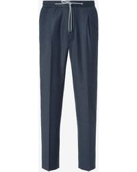 Corneliani - Stretch Wool Flannel Joggers - Lyst