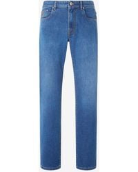 Corneliani - 5-Pocket Trousers Made From Stretch Denim - Lyst