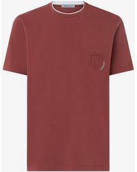 Corneliani - Crew Neck Stretch Jersey T-Shirt - Lyst