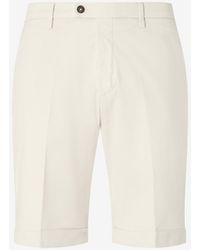 Corneliani - Garment-Dyed Gabardine Bermuda Shorts - Lyst
