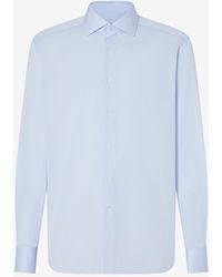 Corneliani - Wrinkle-Free Cotton Twill Shirt - Lyst