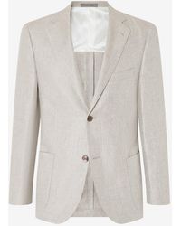 Corneliani - Linen And Lyocell Jacket - Lyst