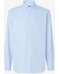 Corneliani - Pale Royal Oxford Cotton Shirt - Lyst