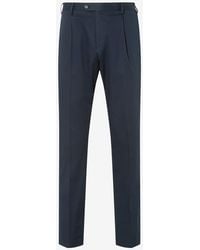 Corneliani - One-Pleat Stretch Cotton Gabardine Trousers - Lyst