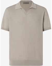 Corneliani - Button-Up Pure Cotton Polo Shirt - Lyst
