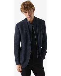Corneliani - Wool And Linen Jacket With Inner Vest - Lyst