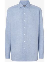Corneliani - Light Pure Chambray Linen Shirt - Lyst
